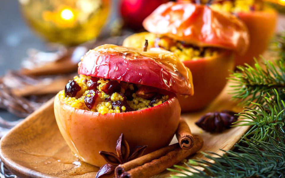 recipes sausage house baked apples with barley sausage pilaf recipe